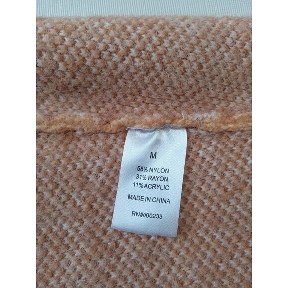 LA Hearts Orange Soft Tight Knit Flower Design Cropped Tank Top Women's Medium - Picture 4 of 12